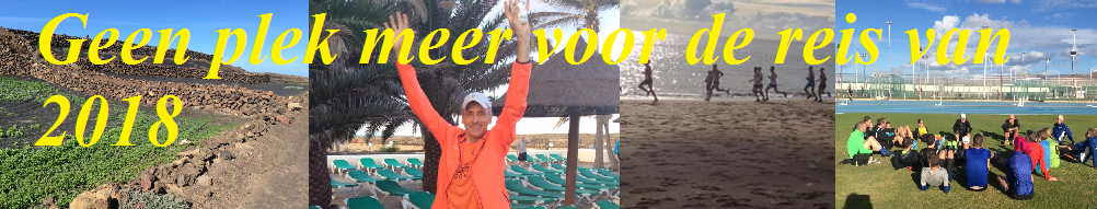Geen plek meer voor de hardloopvakantie van 2018