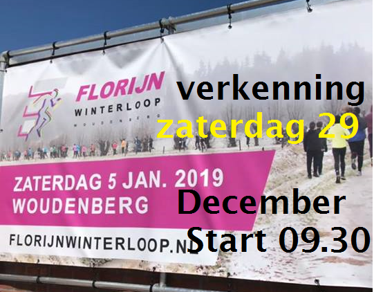 Florijn Winterloop parcoursverkenning 5 of 10km